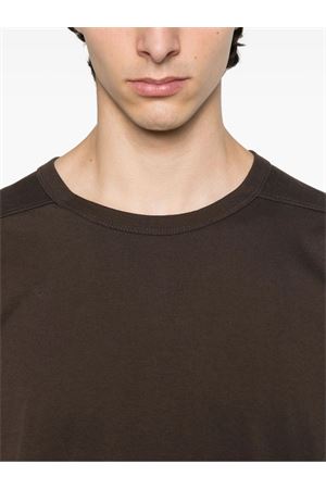T-shirt in cotone marrone RICK OWENS | RU02E1274JA78